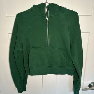 Lululemon Forest Green Half-Zip Scuba